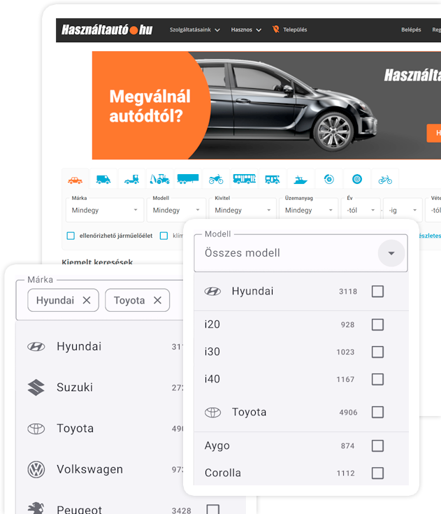 UX evaluation of használtautó.hu's search functionality